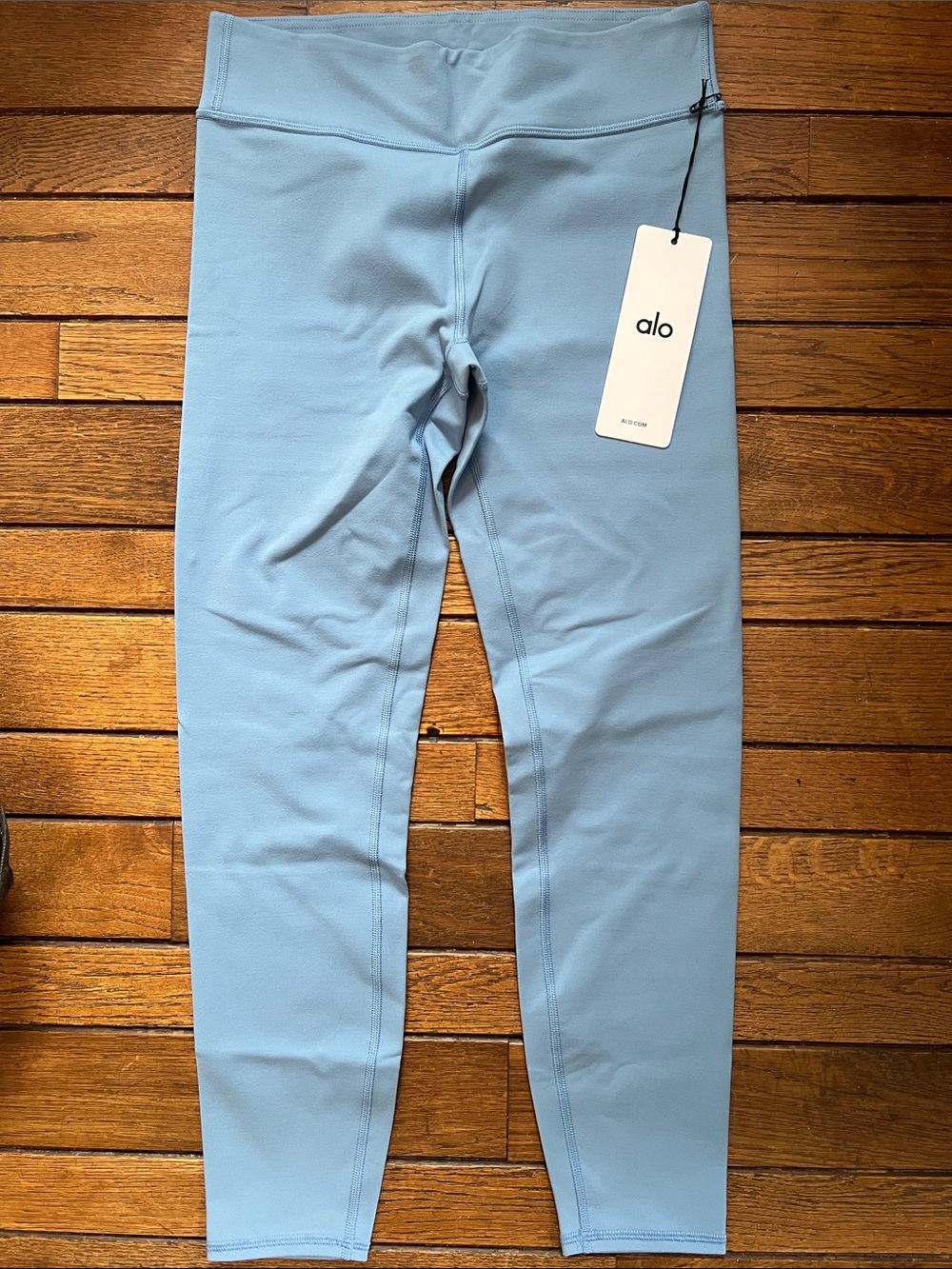 Alo Yoga California Blue Airbrush Mid-Rise 7/8 Leggings Size Small NWT